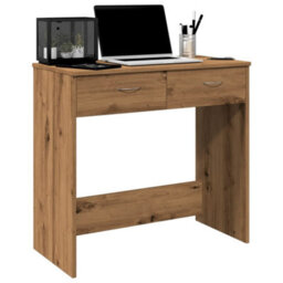 Berkfield Desk Artisian Oak 80X40X75 Cm Engineered Wood - thumbnail 4
