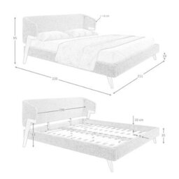 Angel Cerda Elegant Grey Fabric Bed With Modern Design - thumbnail 7