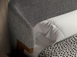 Angel Cerda Elegant Grey Fabric Bed With Modern Design - thumbnail 4