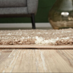 The Rugs Moroccan Shaggy Rugs And Runners Soft  High Pile Beige And Ivory Living Room Kitchen Hallway 720 - thumbnail 6