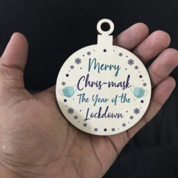 Red Ocean Funny Year Of The Lockdown Christmas Tree Decoration Family Gift Plaque - thumbnail 5