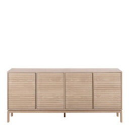Wyld Haus Nakskov 4-Door White Oak Panelled Sideboard 1800mm - thumbnail 3