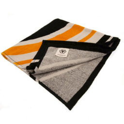 Wolverhampton Wanderers Fc Crest Beach Towel Black/yellow (140Cm X 70Cm) - thumbnail 2