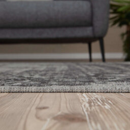 The Rugs Carina Collection  Rugs In Grey 6942 Non-Slip Machine Washable - thumbnail 4