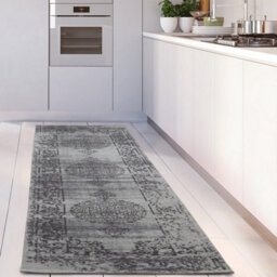 The Rugs Carina Collection  Rugs In Grey 6942 Non-Slip Machine Washable - thumbnail 7