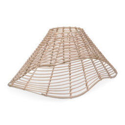 Valuelights Harlow Natural Wavy Rattan Wicker Easy Fit Ceiling Light Shade And Bulb (D)59Cm - thumbnail 6