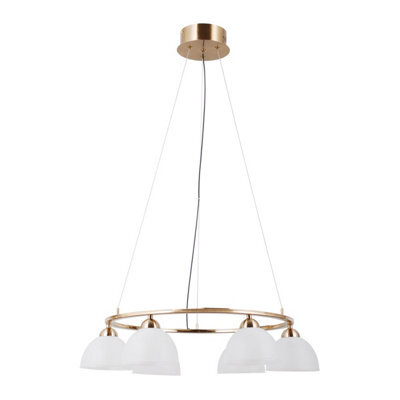 Luminosa Lighting Luminosa Montiela Multi Arm Pendant Ceiling Light Gold 3000K Warm White 6Xled - image 1