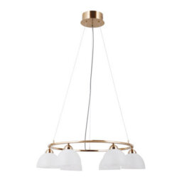 Luminosa Lighting Luminosa Montiela Multi Arm Pendant Ceiling Light Gold 3000K Warm White 6Xled - thumbnail 1