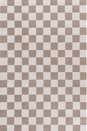 The Rugs Loft Beige And Ivory Checkerboard Living Room Area Rug And Runners Soft Pile - thumbnail 2