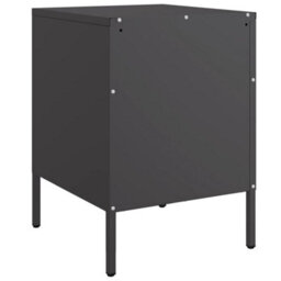 Berkfield Bedside Cabinets 2 Pcs Black 36X39X50.5 Cm Steel - thumbnail 8
