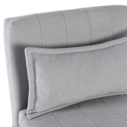 More4Homes Harper 1 Seater Folding Clic Clac Fabric Living Room Lounge Futon Sofa Bed Grey - thumbnail 7