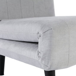 More4Homes Harper 1 Seater Folding Clic Clac Fabric Living Room Lounge Futon Sofa Bed Grey - thumbnail 6