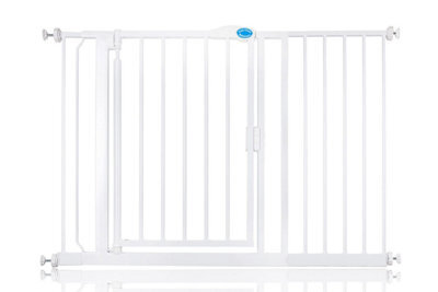 Bettacare Auto Close Pet Gate, 118.2Cm - 125.2Cm, White, Pressure Fit Stair Gate For Dog & Puppy - image 1