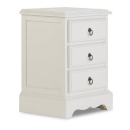 Statement Furniture Romance Antique White 3 Drawer French Style Bedside Table - thumbnail 2