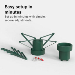 Vivo Green Real Christmas Tree Stand Base Holder Trees Up To 2.3M Tall 12Cm Trunk 2L Water - thumbnail 6