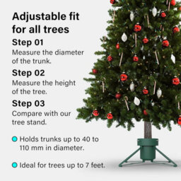 Vivo Green Real Christmas Tree Stand Base Holder Trees Up To 2.3M Tall 12Cm Trunk 2L Water - thumbnail 5