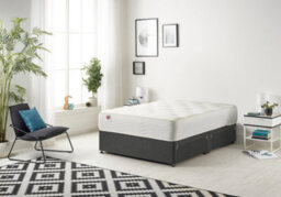 Somnior Beds Somnior Tweed Charcoal Memory Foam Divan Bed With Mattress And 4 Drawers - Double - thumbnail 2
