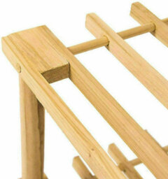 2 Tier Natural Wooden Entry Way Shoe Rack Storage Bench Durable & Sturdy Space Saver Perfect For Hallway Bedroom Organiser Holder - thumbnail 3