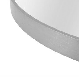 Nielsen Anderson Oval Pill Shaped Metal Large Wall Mirror, Silver, 80 X 40Cm - thumbnail 4