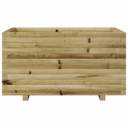 Berkfield Rustic Garden Planter 90X60X49.5 Cm Impregnated Wood Pine - thumbnail 5