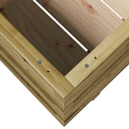 Berkfield Rustic Garden Planter 90X60X49.5 Cm Impregnated Wood Pine - thumbnail 8