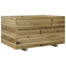 Berkfield Rustic Garden Planter 90X60X49.5 Cm Impregnated Wood Pine - thumbnail 7