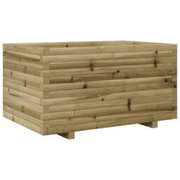 Berkfield Rustic Garden Planter 90X60X49.5 Cm Impregnated Wood Pine