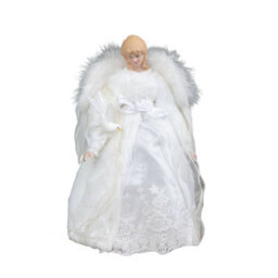 Samuel Alexander 30Cm Angel Holding Dove Christmas Tree Topper In White - thumbnail 9
