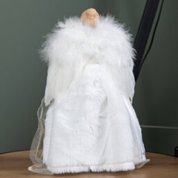 Samuel Alexander 30Cm Angel Holding Dove Christmas Tree Topper In White - thumbnail 6