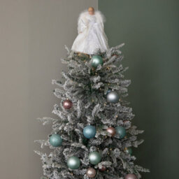 Samuel Alexander 30Cm Angel Holding Dove Christmas Tree Topper In White - thumbnail 8