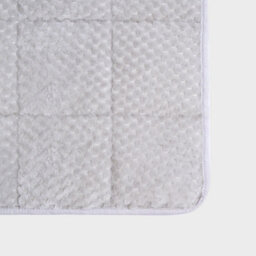Ohs Waffle Fleece Weighted Blanket, Silver - 8Kg - thumbnail 6