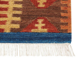 Beliani Rug Jrvesh Multicolour 80 X 150 Cm Wool Kilim - thumbnail 6