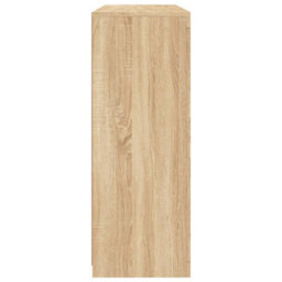 Berkfield Sideboards With Led Lights 3 Pcs Sonoma Oak Engineered Wood - thumbnail 9