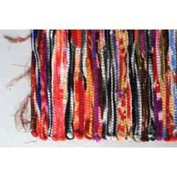 Colorful Handmade Velvet Rug 50X90Cm - Indian Cotton & Recycled Textile Rug - thumbnail 4