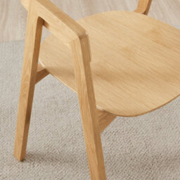 Furniturebox Set Of 2 Dining Chairs - Masa Solid Wood Dining Chairs - Solid Oak Leg Dining Chairs - Kitchen Dining Room Chairs - thumbnail 7