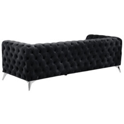 Beliani Sofa 3 Seater Sotra Velvet Black - thumbnail 6