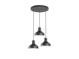 Luminosa Lighting Luminosa Irias Cluster Pendant Ceiling Light Black, Copper 3Xe27 - Uk Stock - thumbnail 5