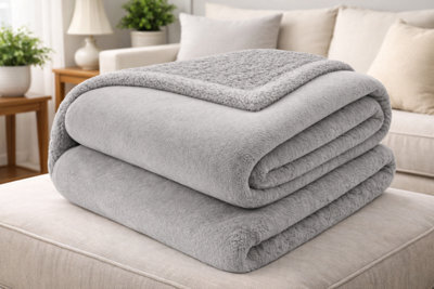 Pamposh Flannel Fleece Single Throw Blankets Microfiber Solid Blanket For Bed And Couch Ultrasoft Lightweight Plush Fleece Blanket - image 1