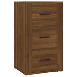 Berkfield Durable Sideboard Brown Oak 40X33X70 Cm Engineered Wood - thumbnail 1