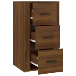 Berkfield Durable Sideboard Brown Oak 40X33X70 Cm Engineered Wood - thumbnail 4