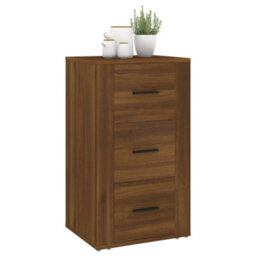 Berkfield Durable Sideboard Brown Oak 40X33X70 Cm Engineered Wood - thumbnail 8