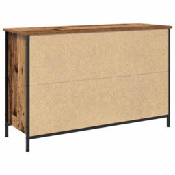 Berkfield Modern Tv Cabinet Artisan Oak 101X35X65 Cm Engineered Wood And Steel - thumbnail 6