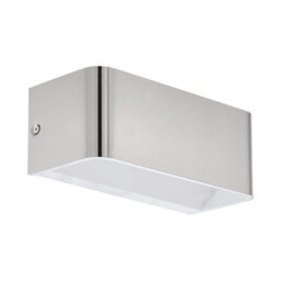 Satin Nickel Led Wall Light With Adjustable Height And Integrated Bulb - thumbnail 1