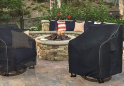 Swivel Garden Chair Cover (Set Of 2 Pieces), Waterproof (76.2 Cm Long, 86.4 Wide, 97.8 High). - thumbnail 5