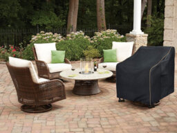 Swivel Garden Chair Cover (Set Of 2 Pieces), Waterproof (76.2 Cm Long, 86.4 Wide, 97.8 High). - thumbnail 2