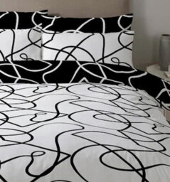 Copenhagen Home Pablo Reversible Single Duvet Cover Set With Pillowcases - Monochrome - thumbnail 3