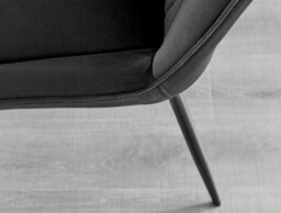 Furniturebox Uk Leonardo Black Leg Glass Dining Table & 6 Black Pesaro Black Leg Chairs - thumbnail 9