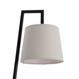 Darphe Modern Minimalist Tray Floor Lamp,living Room Floor Lamp With Side Table,linen Lampshade And Foot Switch - thumbnail 4