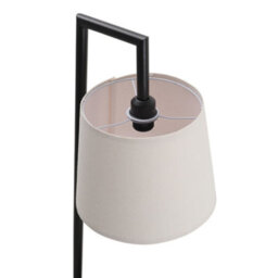 Darphe Modern Minimalist Tray Floor Lamp,living Room Floor Lamp With Side Table,linen Lampshade And Foot Switch - thumbnail 3