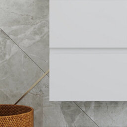 Probaty Bathrooms Vanity Unit Matte White Mdf,500X385X520mm,wall Mounted,2 Drawers With Artificial Stone Square Basin - thumbnail 5